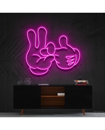 Bad Intentions Mickey Neon Sign for Artistic Spaces
