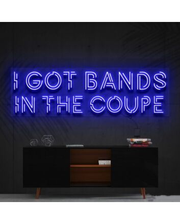 Bands In The Coupe Neon Sign for Music and Urban Decor