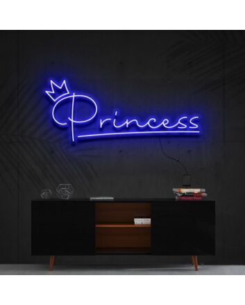 Princess Neon Sign for Kids and Girls Rooms