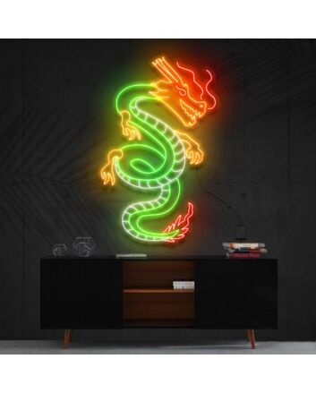Blood Of The Dragons Multicolour Neon Sign for Fantasy Lovers
