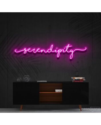 Serendipity Neon Sign for Inspirational Spaces
