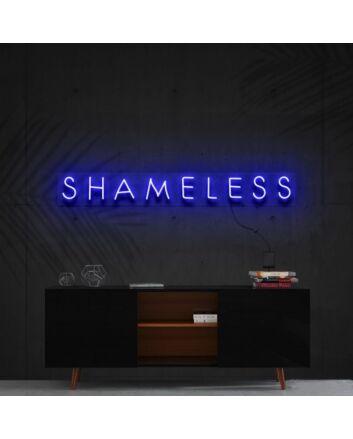 Shameless Neon Sign for Bold Statements