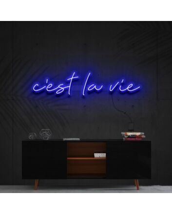 Cest La Vie Neon Sign for Inspirational and French Themed Decor