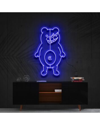 Monokuma Danganronpa Neon Sign for Game Rooms and Anime Fans