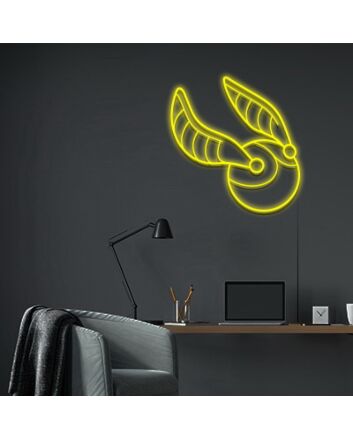 Snitch Neon Sign for Harry Potter Fans