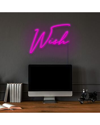 Wish Neon Sign for Inspirational Spaces