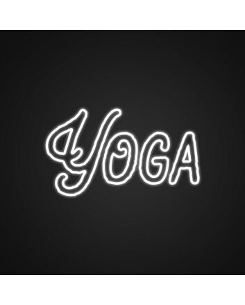 Yoga Neon Sign for Fitness and Wellness Spaces