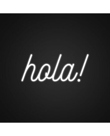 Hola Neon Sign for Welcoming Spaces