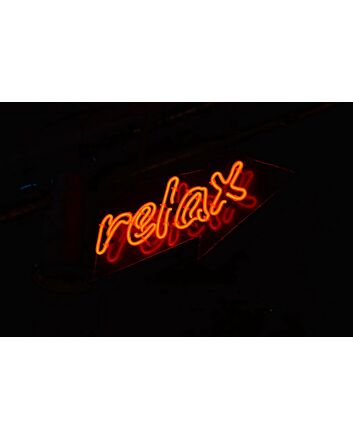 Relax Neon Sign for Peaceful Spaces