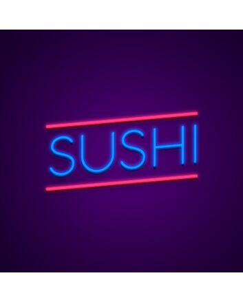 Sushi Neon Sign for Food Lovers and Restaurants