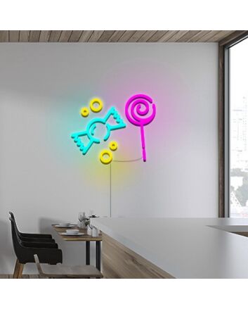 Candy Neon Sign for Playful and Fun Decor