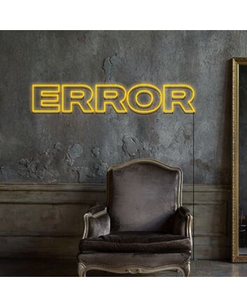 Error Neon Sign for Bold Statements