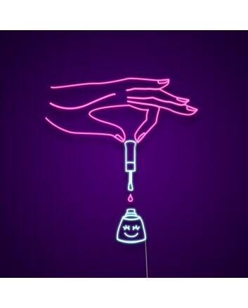 Nails Neon Sign for Beauty Studios