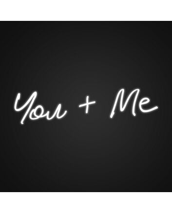You Me Customizables Neon Sign for Personalized Decor