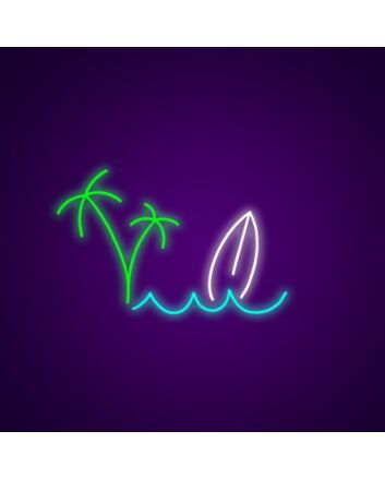 Beach Neon Sign for Coastal Themes