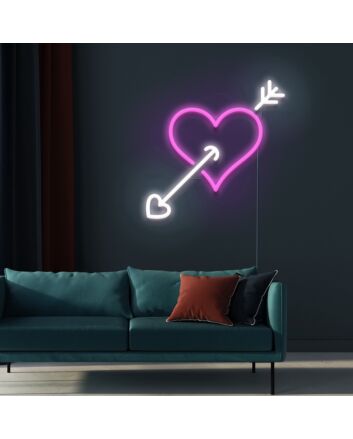 Hearts Neon Sign for Romantic Settings