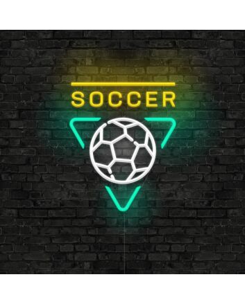 Soccer Neon Sign for Sports Fans