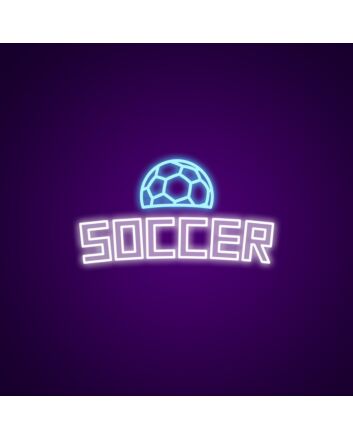 Soccer Neon Sign for Sports Enthusiasts