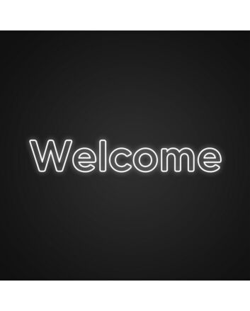 Welcome Neon Sign for Entrances