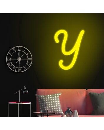 Letter Y Neon Sign for Personalized Spaces