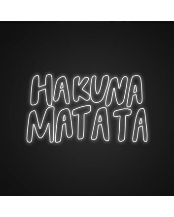 Hakuna Matata Neon Sign Bring positivity to your room with Hakuna Matata