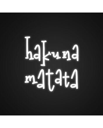 Hakuna Matata Neon Sign Perfect for creating a cheerful atmosphere