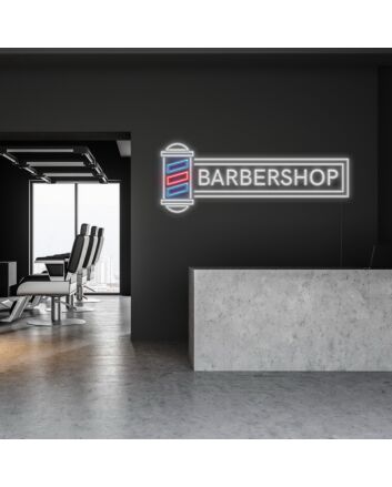 Barbershop Neon Sign Attract more customers to your stylish barbershop