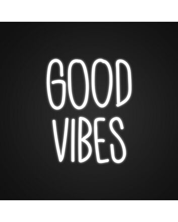 Good Vibes Neon Sign Create a positive atmosphere with good vibes