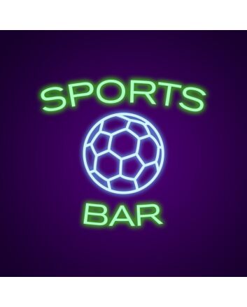 Sports Bar Neon Sign Ideal for sports-themed bars and man caves