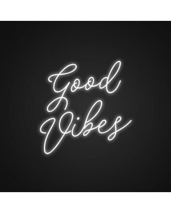 Good Vibes Neon Sign Create a positive atmosphere with good vibes