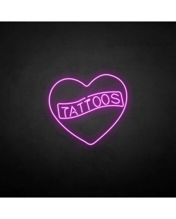 &#39;Tattoos&#39; neon sign