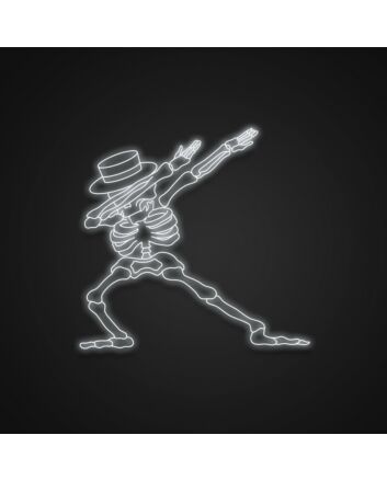 Dabbing Skeleton Sign Neon Sign Add a fun touch to Halloween decor