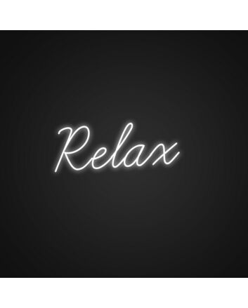 Pretty Relax Neon Sign Perfect for creating a serene atmosphere