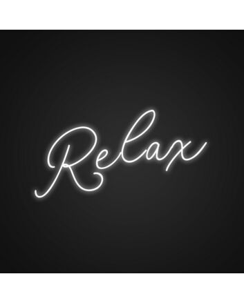 Swirly Relax Neon Sign Add a whimsical touch to your decor