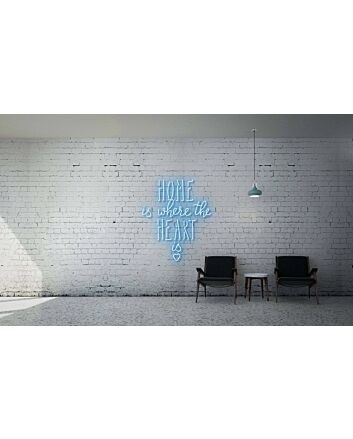 Home is where the heart is Neon Sign