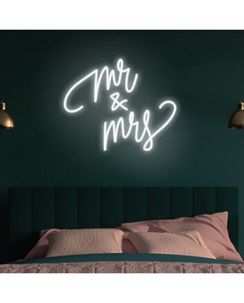 Mr Mrs Neon Sign Celebrate weddings and anniversaries