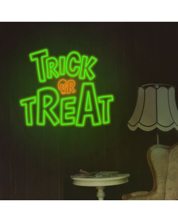 Trick Or Treat Neon Sign Ideal for Halloween decorations