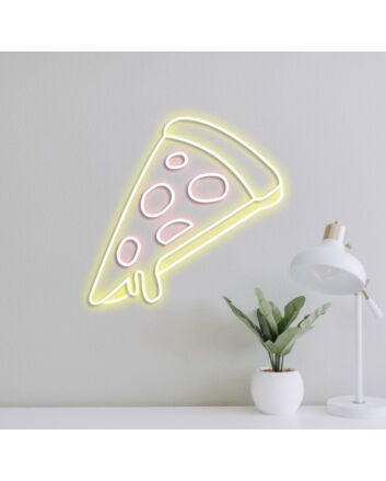 Pepperoni Pizzas Neon Sign Ideal for pizzerias and food lovers