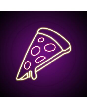 Pepperoni Pizzas Neon Sign Ideal for pizzerias and food lovers
