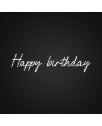 Happy Birthday Neon Sign Celebrate special moments with this cheerful sign