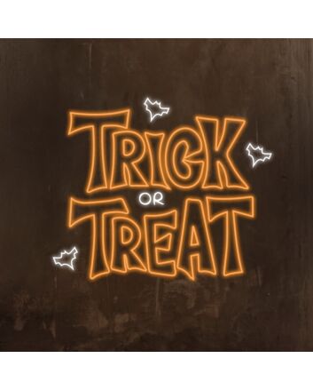 Trick Or Treat Neon Sign Perfect for Halloween festivities