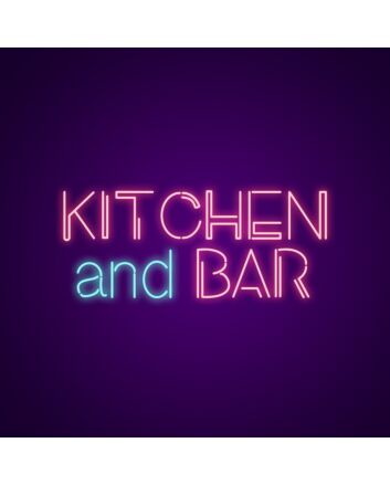 Kitchen And Bar Neon Sign Perfect for kitchens and bars