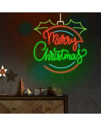 Merry Christmas Neon Sign Celebrate the festive season
