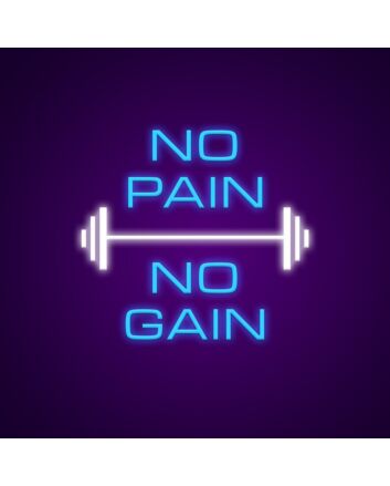 No Pain No Gain Neon Sign Perfect for fitness enthusiasts