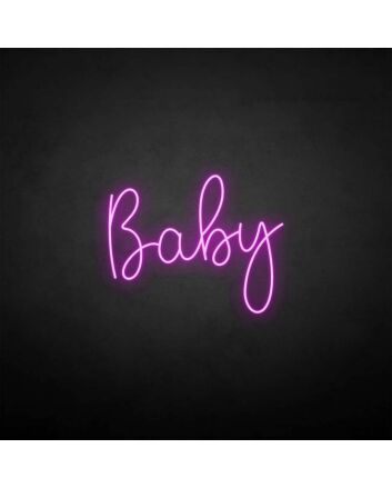 Baby3&#39; neon sign