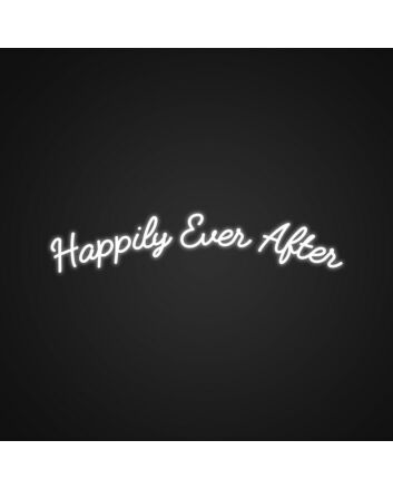 Happily Ever After Neon Sign Celebrate love and happiness