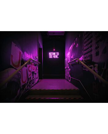 Nothing To See Here Neon Sign Add a touch of humor to your space