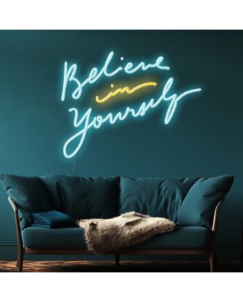 Believe In Yourself Neon Sign Inspire confidence in any room