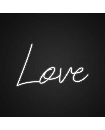 Simple Love Lighted Neon Sign Add a minimalist romantic touch