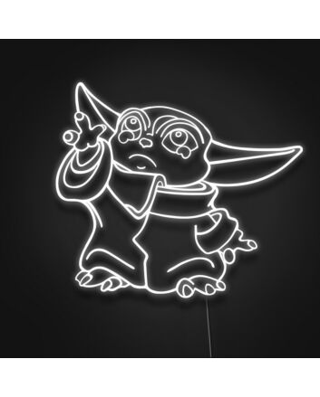 Mandalorian Baby Yoda Neon Sign Perfect for Star Wars fans